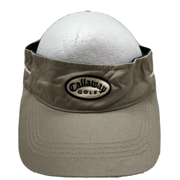 Callaway Golf Visor Hat Embroidered Adjustable Strap Brown - Picture 6 of 8